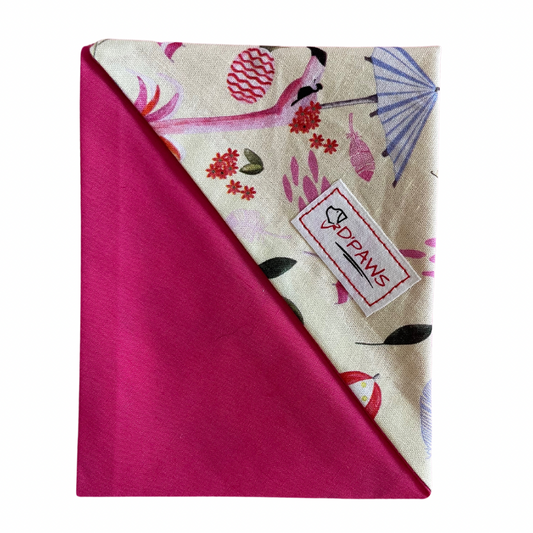 Flamenco & Pink - Reversible Dog Bandana