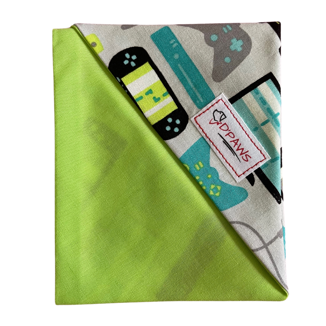 Gamer & Lime Green- Reversible Dog Bandana