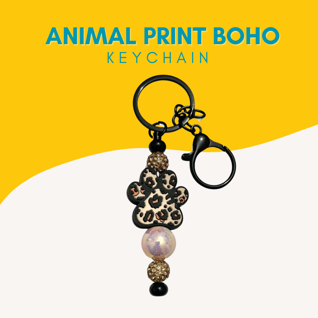 Paw-Themed Keychains