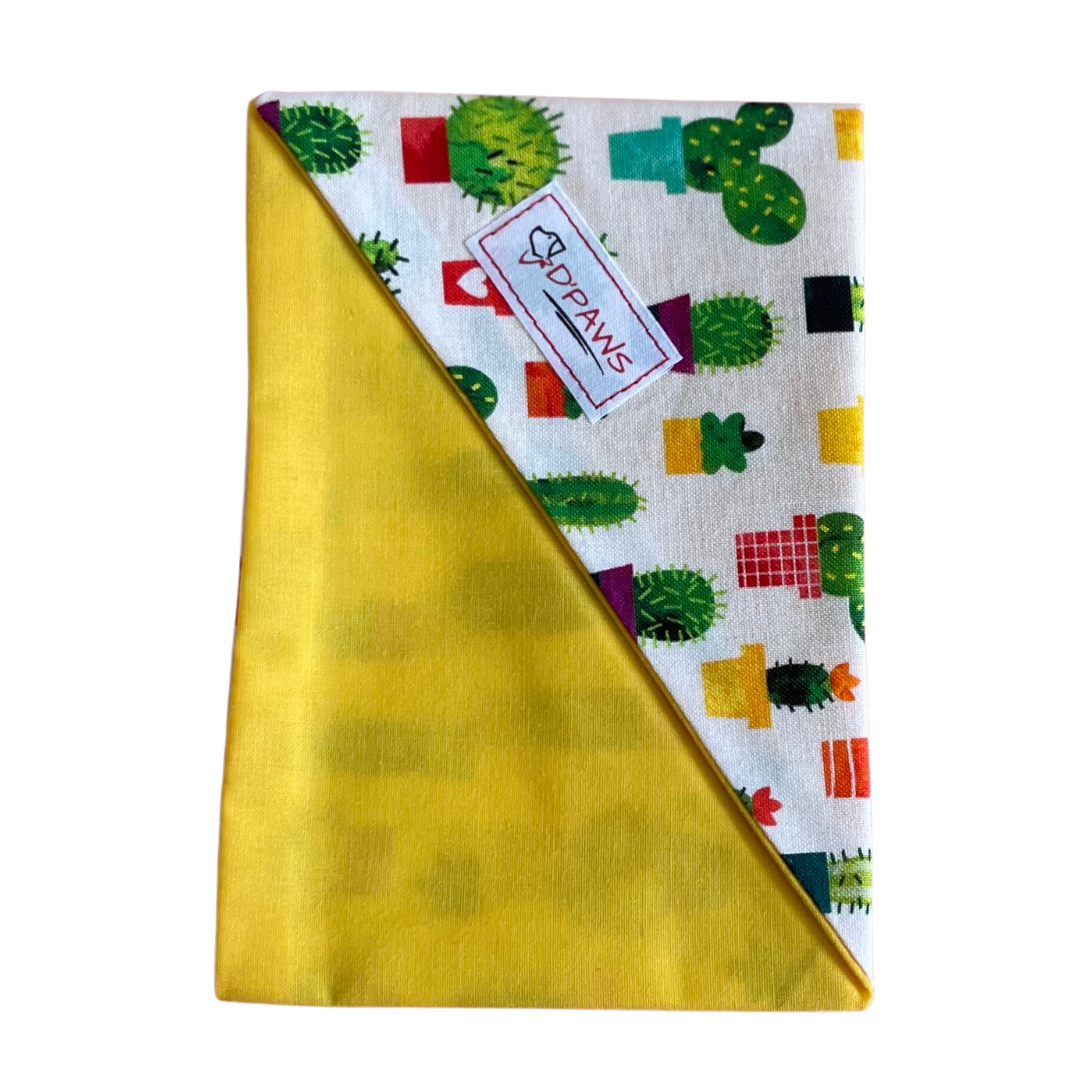 Cactus & Yellow - Reversible Dog Bandana