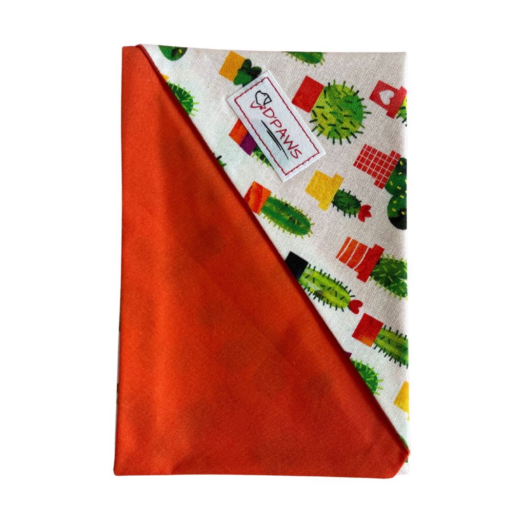 Cactus & Orange - Reversible Dog Bandana