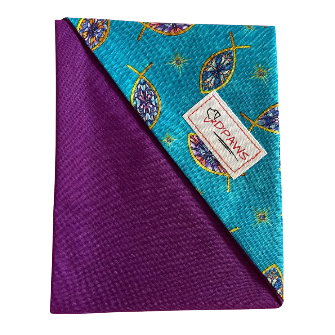 Mistique & Purple - Reversible Dog Bandana