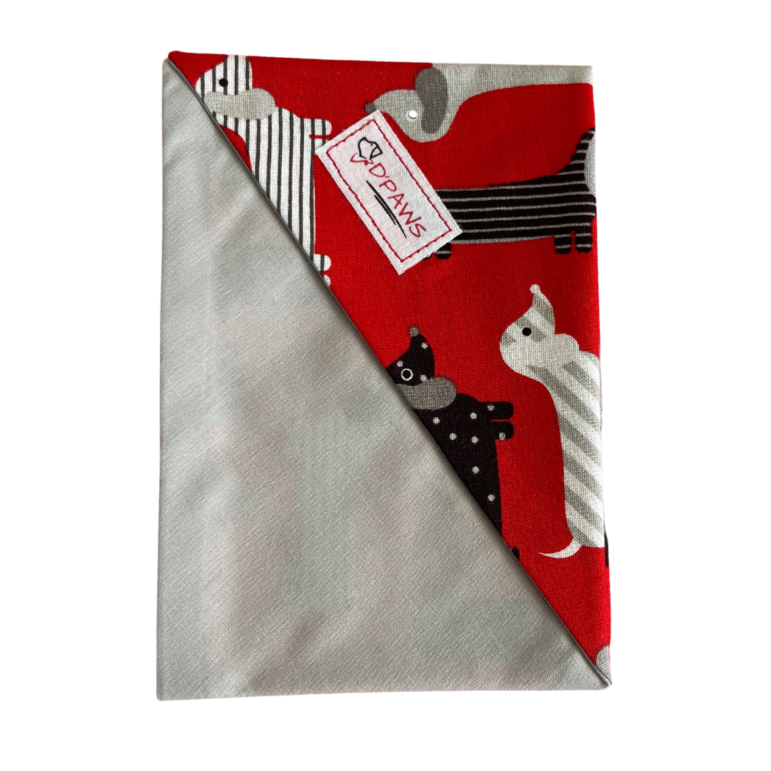 Dachshunds & Gray - Reversible Dog Bandana