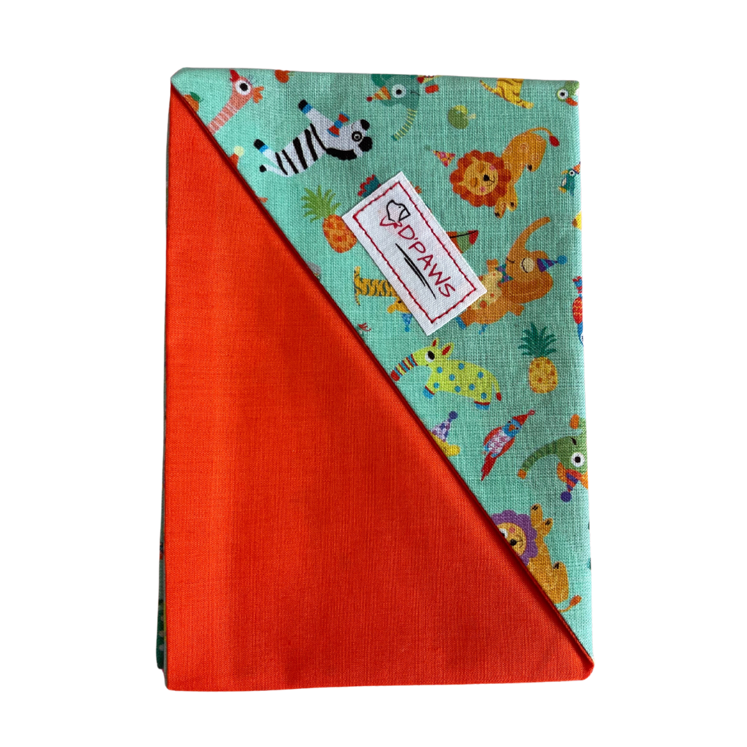 Zoo & Orange - Reversible Dog Bandana