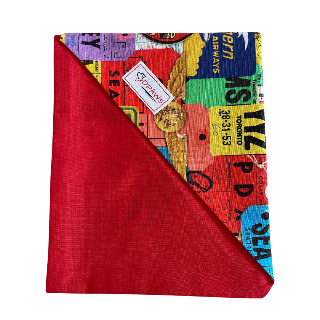 Traveler & Red - Reversible Dog Bandana