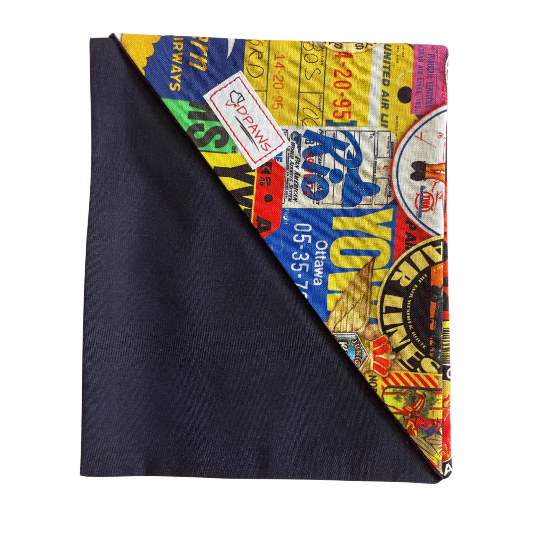 Traveler & Dark Blue - Reversible Dog Bandana