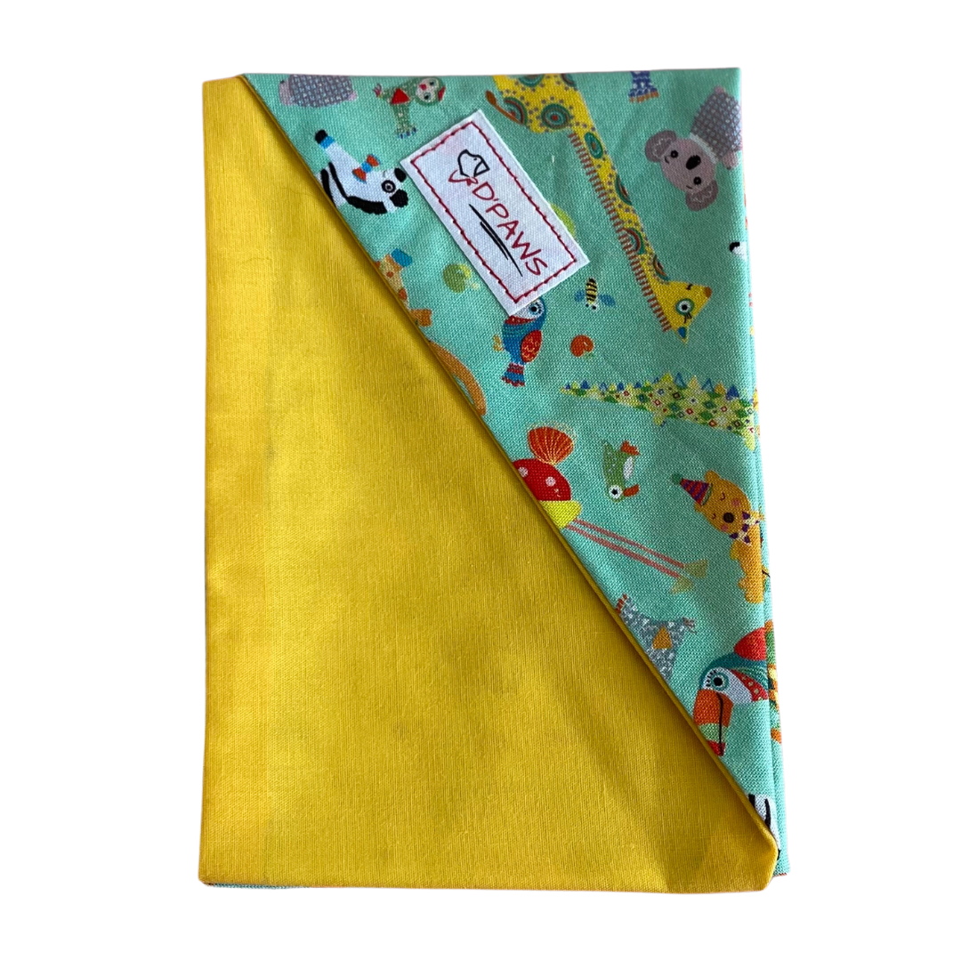 Zoo & Yellow - Reversible Dog Bandana