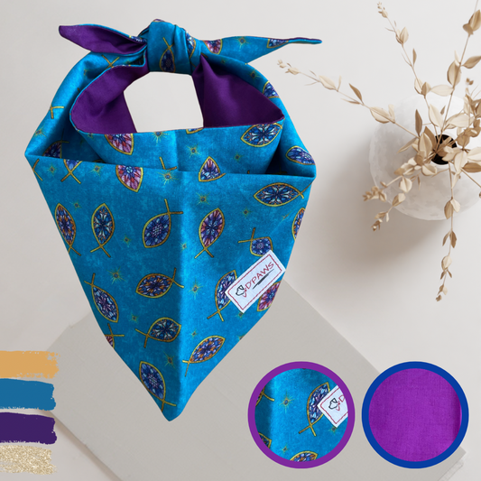 Mistique & Purple - Reversible Dog Bandana