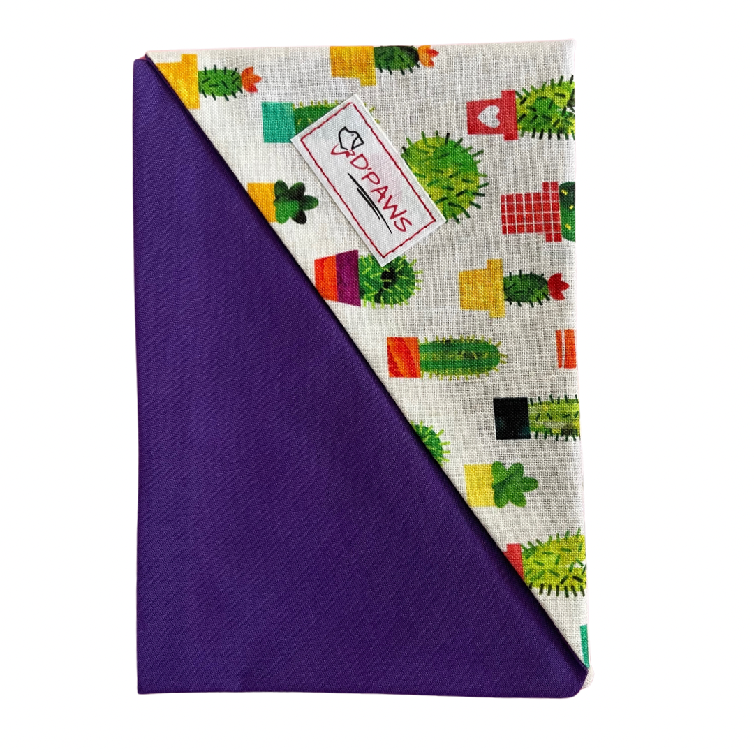 Cactus & Purple - Reversible Dog Bandana