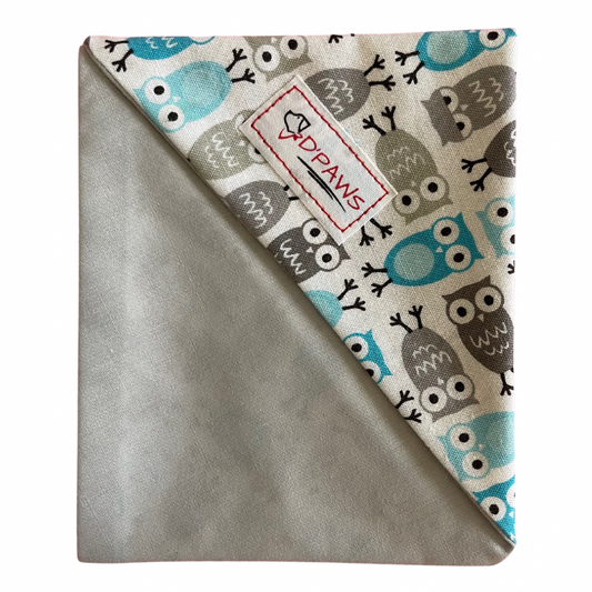 Owls & Gray - Reversible Dog Bandana